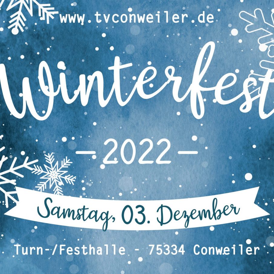 Winterfest 03.12.2022! Jahresabschlussfeier des TV Conweiler