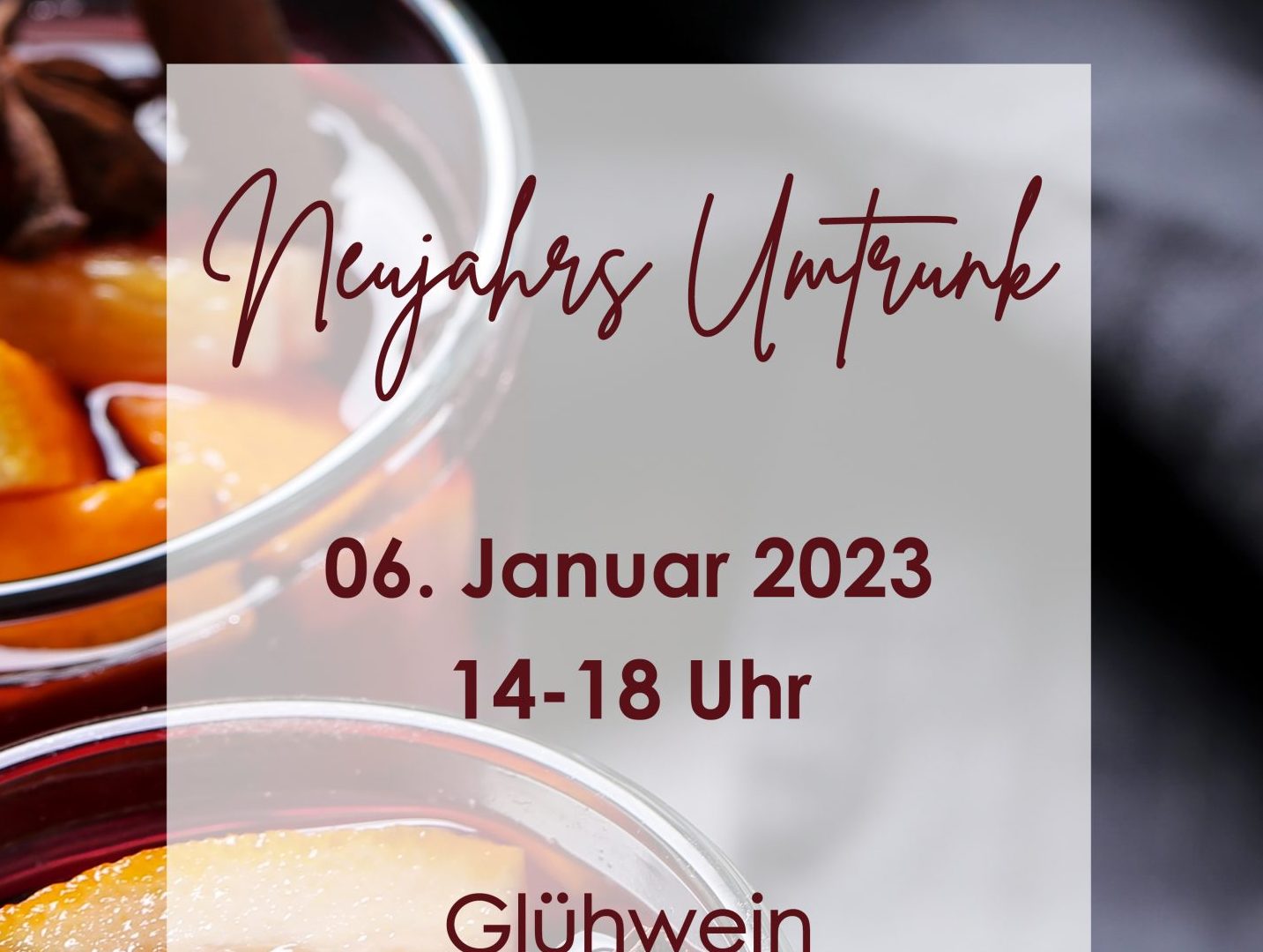 Gemeinsamer Start ins neue Jahr 2023: TVC Glühweinfest am 06. Januar