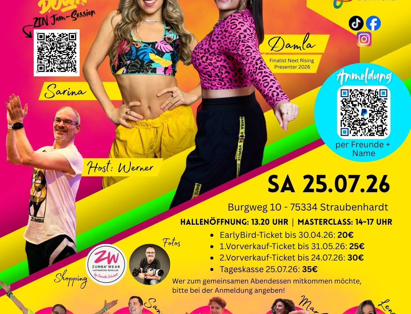 Zumba-Masterclass SUMMER EDITION mit Damla Amanat und Sarina