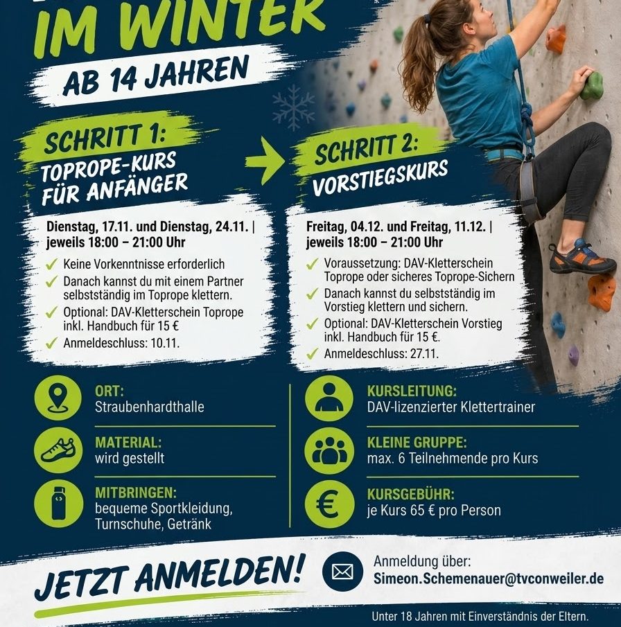 Neue Kletter-Angebote! Schnell sein lohnt sich!